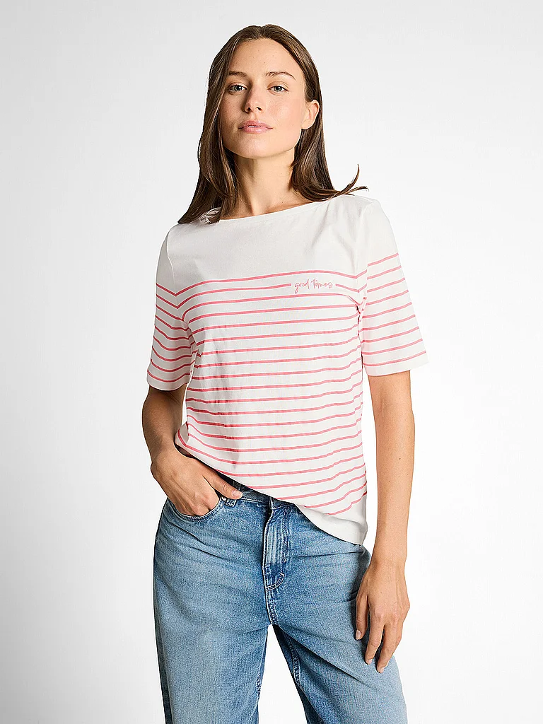 Tom Tailor Damen T-Shirt Weiss Gr. L 2